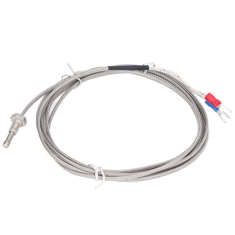 [Australia - AusPower] - Eujgoov Screw Probe Temperature Sensor J Type Thermocouple 2 Meters Cable Temperature Range: 0~750℃ WRNJ-M6 