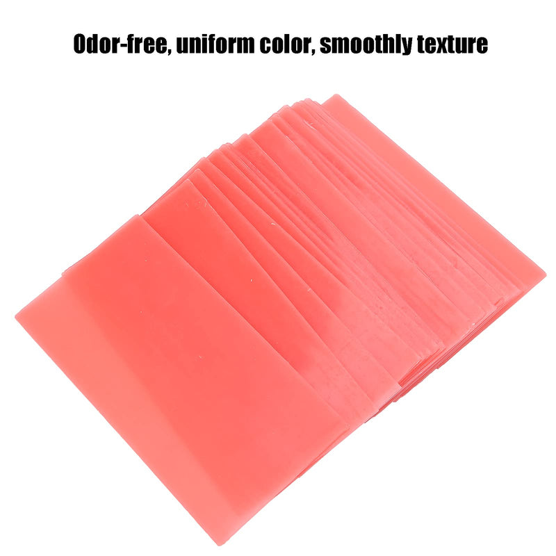 Wax Sheets, Denture Wax,Base Plate Wax,Supplies,18Pcs Dental Base Plate Wax Red Dental Wax Dentist Auxiliary Material Dental Wax Sheet Supply