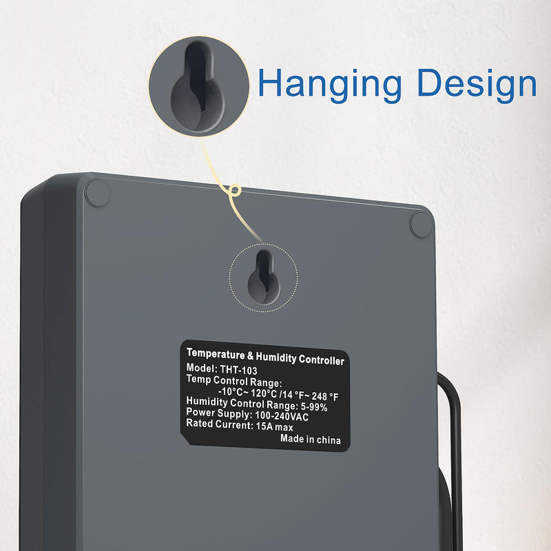[Australia - AusPower] - Digital Temperature Humidity Controller Pre-Wired Outlets for Mushroom, Reptile, Heating/Cooling On Outlet 1, Humidifier/Dehumidifier On Outlet2, Timer On Outlet 3 