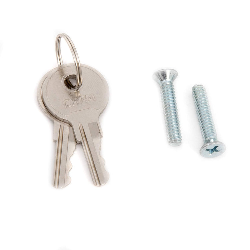 [Australia - AusPower] - Universal Locking T Handle in Chrome with a Square Spindle Laundry or Trash Chutes 