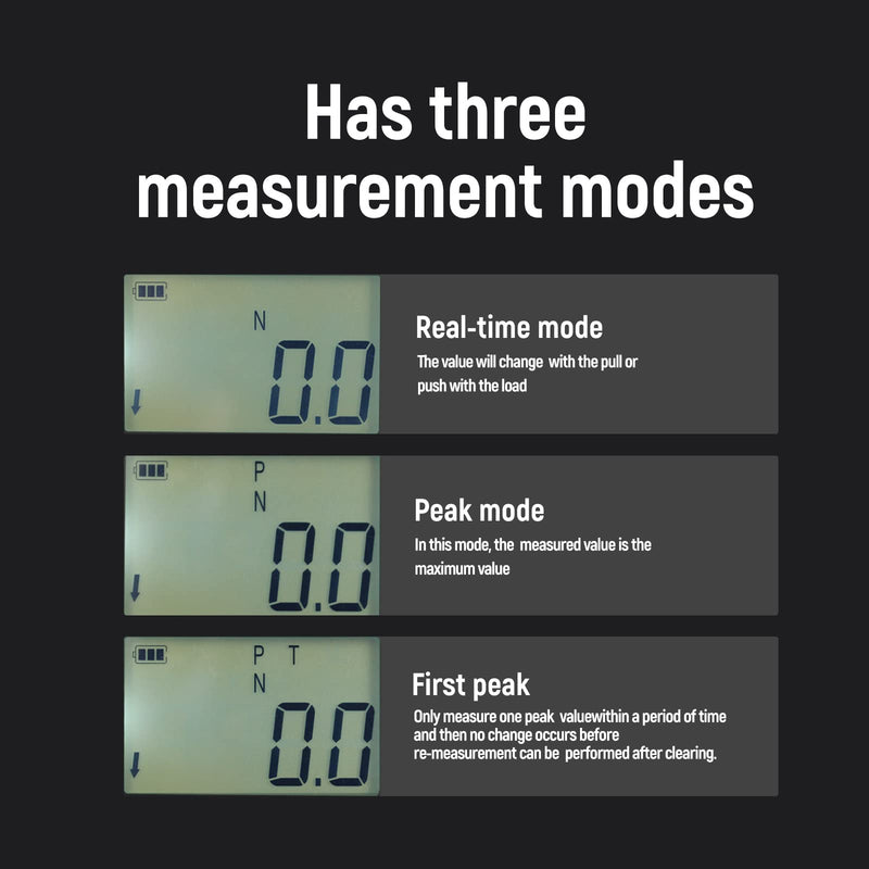 [Australia - AusPower] - 100N Digital Force Gauge Push and Pull Tester with 4 Measurement Units N Kg Lb Oz, Accuracy ±1? 100N 