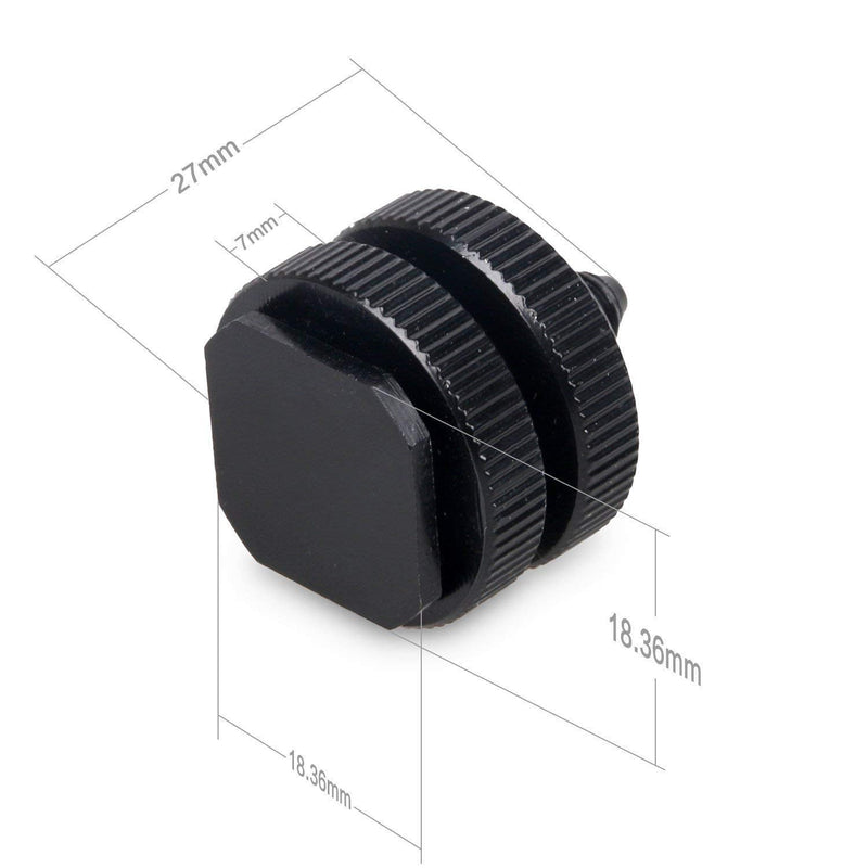[Australia - AusPower] - SLOW DOLPHIN 1/4 Inch Hot Shoe Mount Adapter Tripod Screw for DSLR Camera Rig(4Packs) 