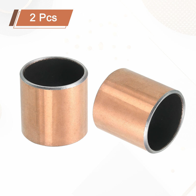 [Australia - AusPower] - uxcell 2 Pcs Sleeve Bearing 7/8" Bore x 1" OD x 1" Length Plain Bearings Wrapped Oilless Bushings Self-Lubricating Bushings for Sliding Parts of Machinery 7/8"x1"x1" 