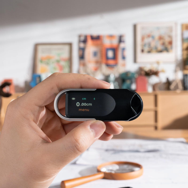 [Australia - AusPower] - HOZO NeoRulerGO Digital Tape Measure with Laser, Smart Rechargeable Measuring Tool for Flat, Curved, Odd Shapes | Bluetooth App | Pocket Size | Cool Gadgets for Dad, Men, Husband 