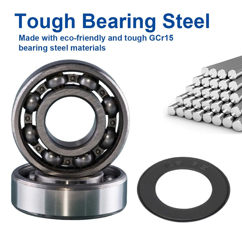 [Australia - AusPower] - 608 2RS Ball Bearings - 10 Pcs Double Rubber Sealed Miniature Deep Groove Ball Bearings,608rs Skateboard Bearing,8x22x7mm 10PCS 