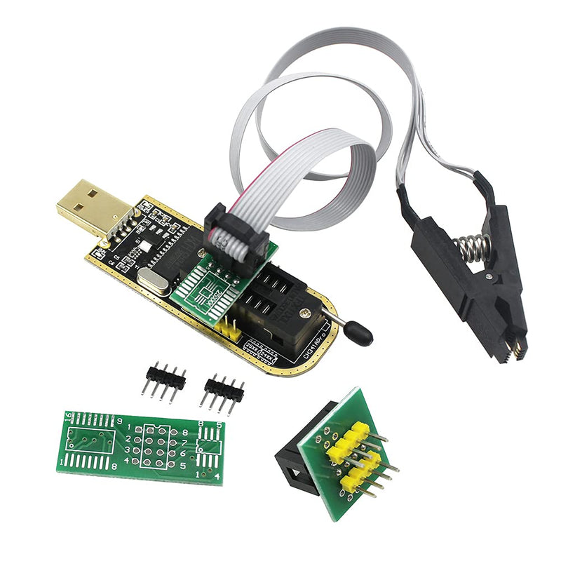 S018 SOP8 Test Clip for EEPR0M 25CXX / 24CXX + CH341A 24 25 Series EEPR0M Flash BIOS USB Programmer