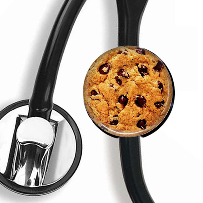 [Australia - AusPower] - CHNLML Stethoscope Name Tag Nurse Doctor Stethoscope ID Tag Customized Steth ID Tag (Chip Cookie) Chip Cookie 