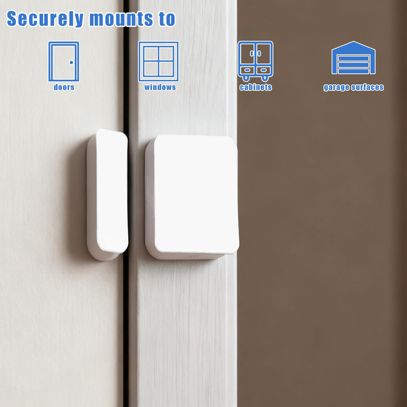 20 Kits Sensor Replacement Adhesive Pads for SimpliSafe, Safe Entry Sensor Adhesive Stickers Pre-Cut Double-Sided Sticky Tape Strips for Door Window Cabinet & Garage 20