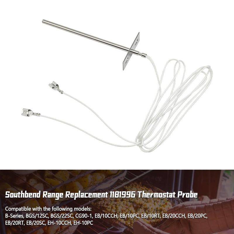 [Australia - AusPower] - Thermostat Probe Compatible with Southbend Range B-Series BGS/12SC BGS/22SC CG90-1, Oven Thermostat Probe Replace 1181996 