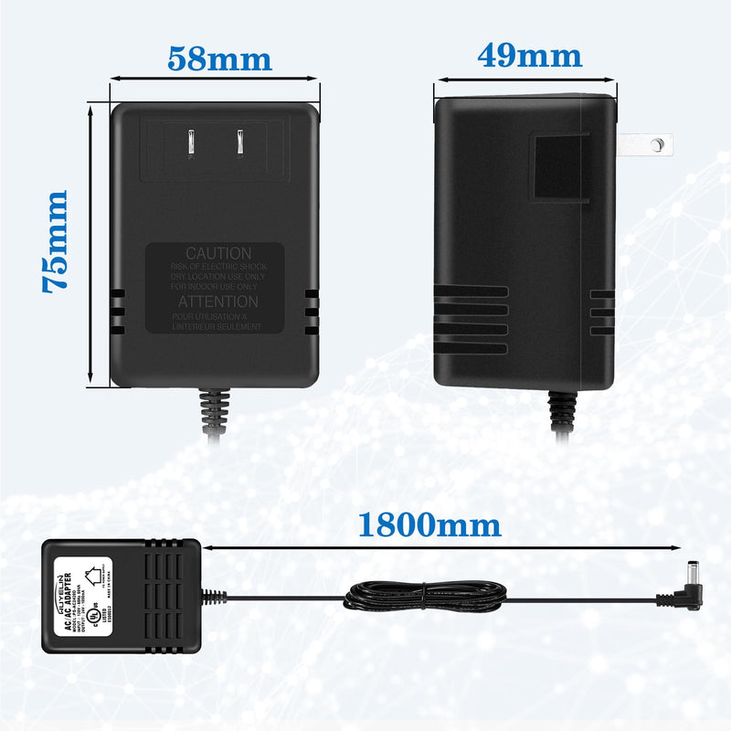 [Australia - AusPower] - 24 Volt AC 1000mA Power Adapter for Smart Sprinkler Controller,Indoor Irrigation System Controller,24V 1A AC to AC Wall Adapter Transformer Compatible with Most Smart Sprinkler Controller (Black) Black 
