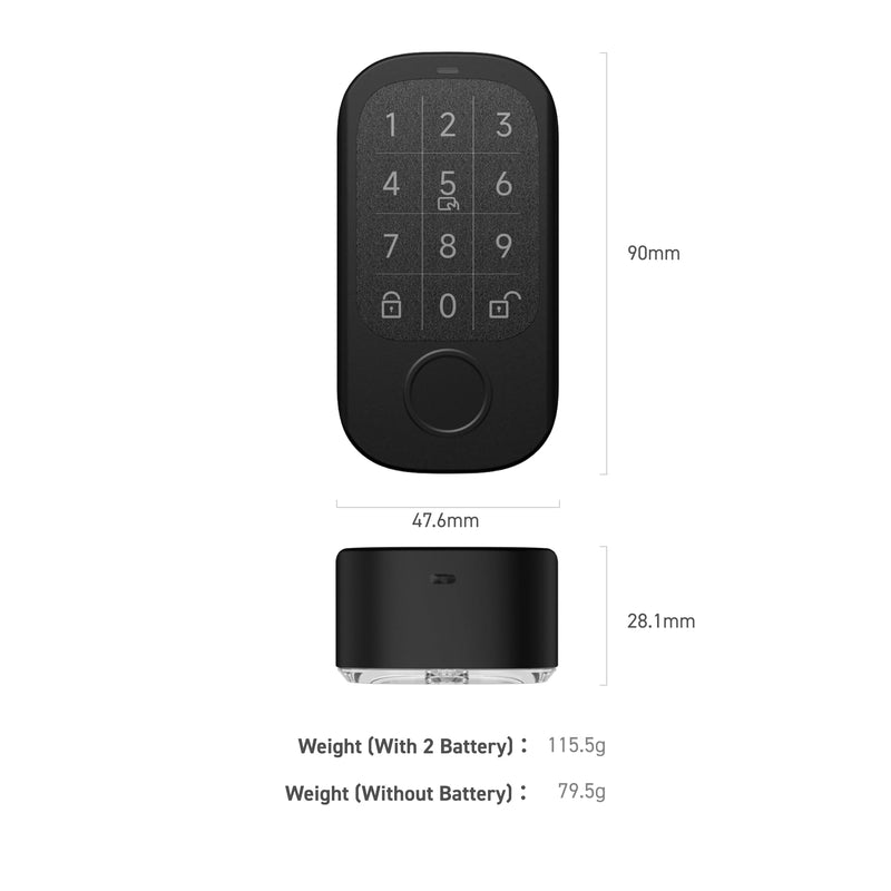CANDY HOUSE Sesame Touch Pro, Smart Lock, Fingerprint, NFC Card, Passcord, Bluetooth Keyless Entry Door Lock for Front Door, Home, Airbnb, Vacation Rental 06. Sesame Touch Pro