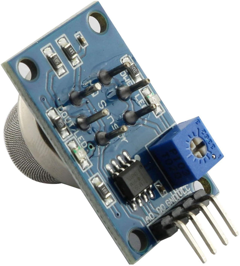[Australia - AusPower] - 6PCS MQ-2 Gas and Smoke Analog Sensor Breakout Board for Arduino Raspberry Pi ESP8266 MQ2 5V DC 
