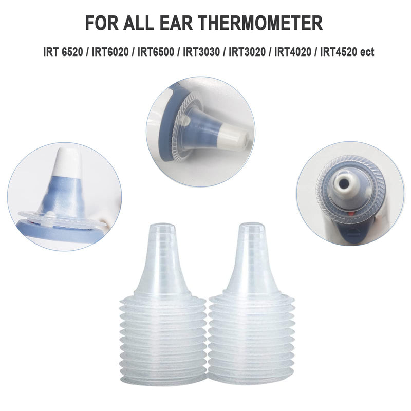 100pcs-Disposable Ear Thermometers Probe Covers, Soft Ergonomic Earmuffs Non Contact Ear Replacement Ear Thermometer Lens Filters for All Braun Digital Thermometers Sleeve 100pcs