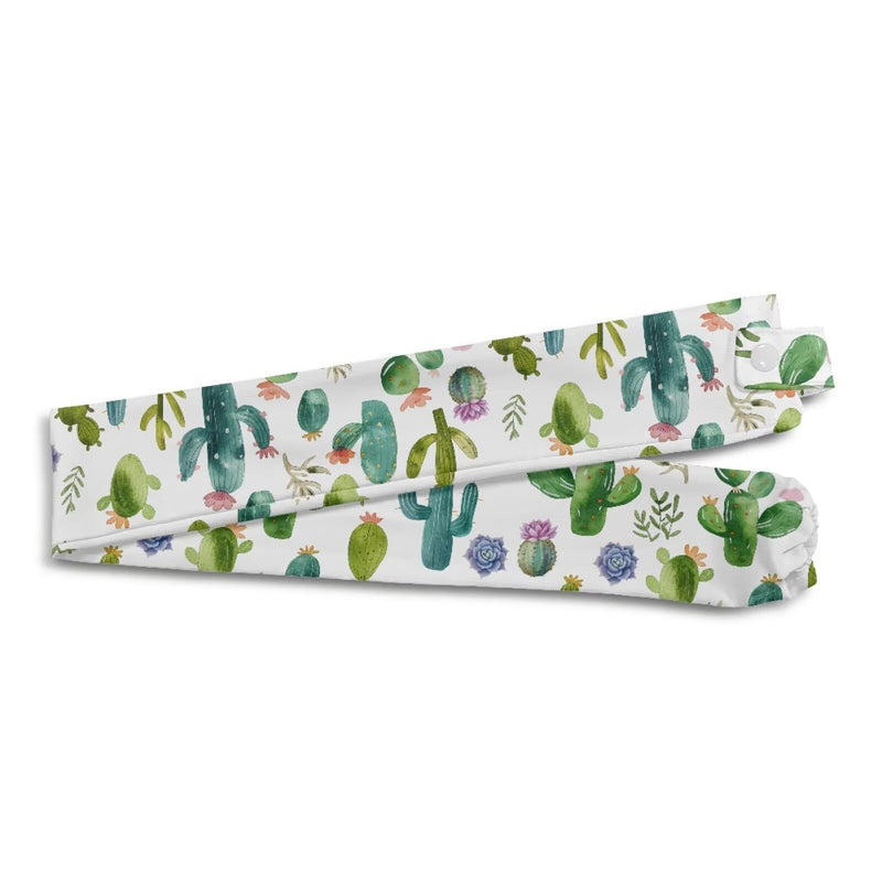 [Australia - AusPower] - 2 Pack Stethoscope Cover Green Cactus Stretchy Stethoscope Cover Scrunchie with Button and Tube Stethoscope Covers for Hospital Doctors Women 