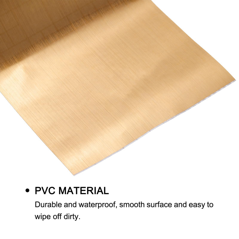 uxcell Waterproof Peel and Stick Decorative Tape Self Adhesive 4.72" W x 16.4'L PVC Removable Tape for Wall Edge Gold Tone (Thickened Style) 120mm