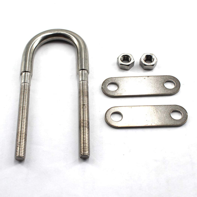 [Australia - AusPower] - M8x120 U Bolt 304 Stainless steel Tie Down U Bolt (Pack of 2) M8x120 