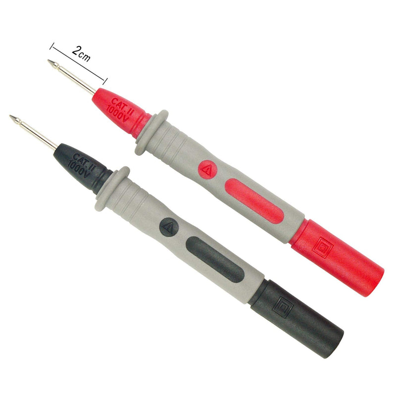 [Australia - AusPower] - ZIBOO KIT-11 Multimeter Test Leads Kit Alligator Clips and Plunger Test Mini Hooks Test Probes 1000V 10A CAT III & CAT IV 600V 