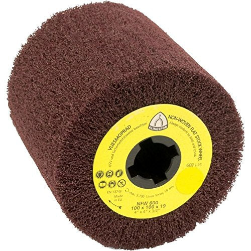 Non-woven mop wheels NFW 600 100 x 100 x 19 mm / Granulation Medium 258896 brown