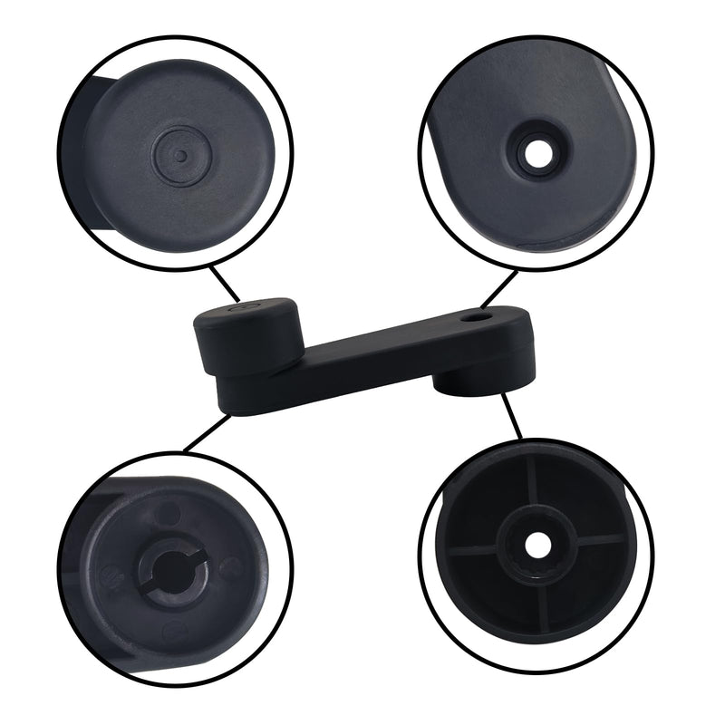 [Australia - AusPower] - 775-5201 Window Crank Handle Fit For Select Freightliner Models, Black, 1 Pack 