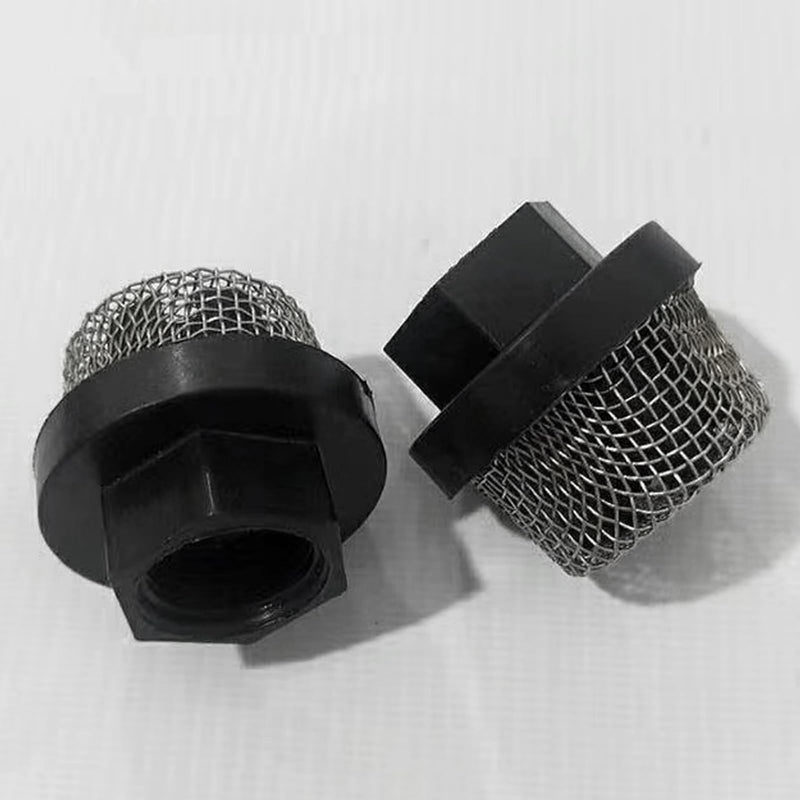 [Australia - AusPower] - 4 Pcs Stainless Steel Strainer ¾ Inch -14, Aerator Screen Strainer Stainless Mesh Compatible with Livewell Pump Garden Washers Water Filter Sprayer Garden Hose Suction Line (with Cleaning Brush) 