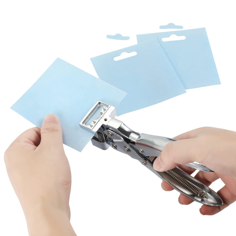 T Slot Shape Hole Punch Steel Handheld Hanger Airplane Butterfly T-Hook Clamp Pliers Cutter ID Punching Plastic Cardboard Badge Label for DIY Handmade Crafts Utensils Big T Hole Punch