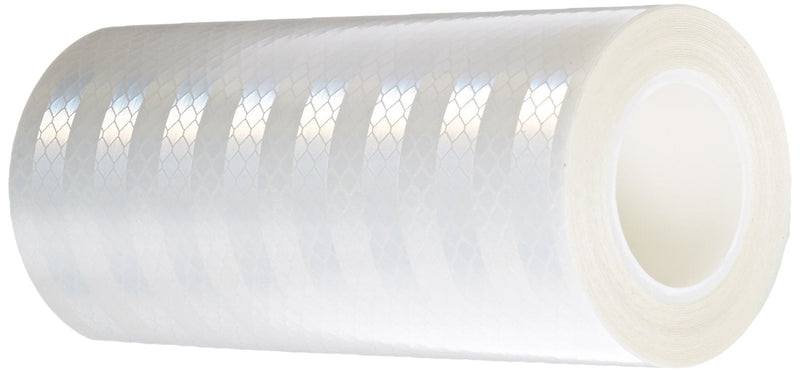 3M 3430 White Micro Prismatic Sheeting Reflective Tape - 6 in. x 15 ft. Durable Engineer Grade Tape Roll. Safety Tapes 6"