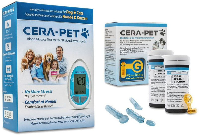 [Australia - AusPower] - 100 x Cera-Pet Lancets Compatible with the Blood Glucose Monitor for Dogs and Cats I for Low Pain Blood Removal in Dogs and Cats I Sterile Blood Lancets I CE Certified 