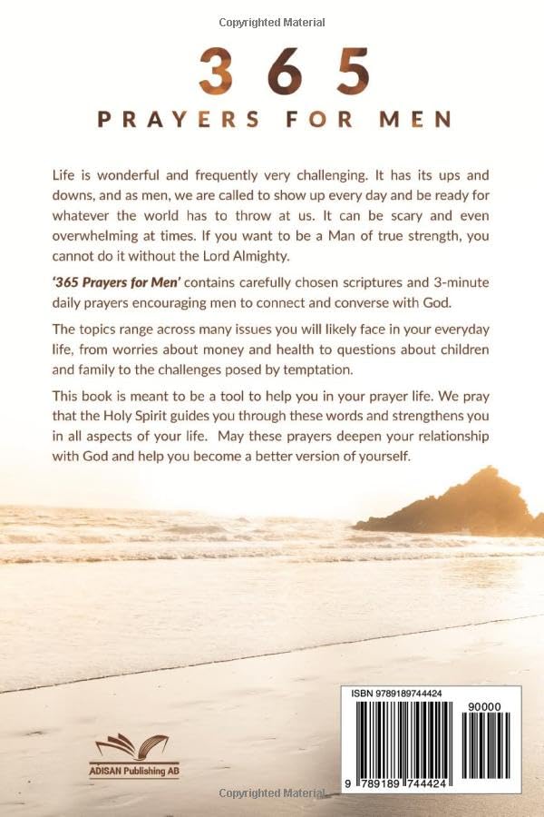 365 Prayers for Men: Daily Prayer Book (Christian Gifts for Men)