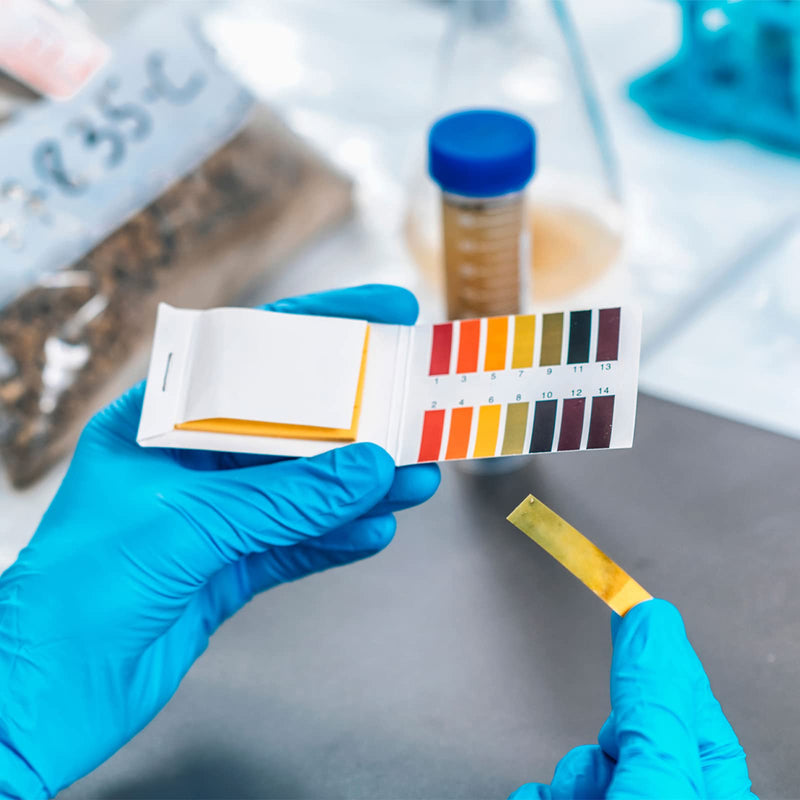 [Australia - AusPower] - 6 Pack pH Test Strips, 480 Strips Full Range 1-14 Universal pH Test Litmus Paper pH Soap Making Testing Strips for Water Wine Saliva Urine Soil, pH Strips and 6 Test Pipette Droppers with Storage Case 