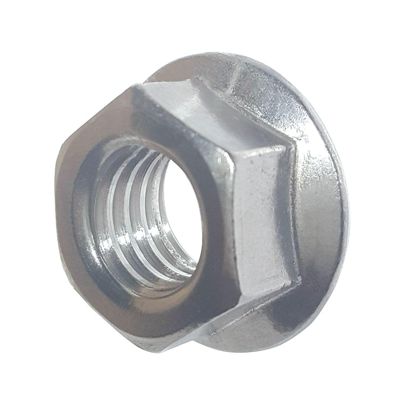 [Australia - AusPower] - Forty (40) 3/8-16 Zinc Plated Serrated Flange Hex Lock Nuts (BCP271) 