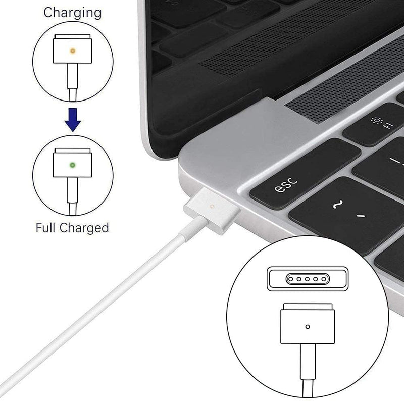 [Australia - AusPower] - Mac Book Pro Charger, Replacement for Mac Book Pro/Mac Book Air 60W AC 2 T Connector Power Adapter,Compatible with Mac Book Pro/Mac Book Air 11 inch and 13 inch（Applicable to Late 2012-2017） 