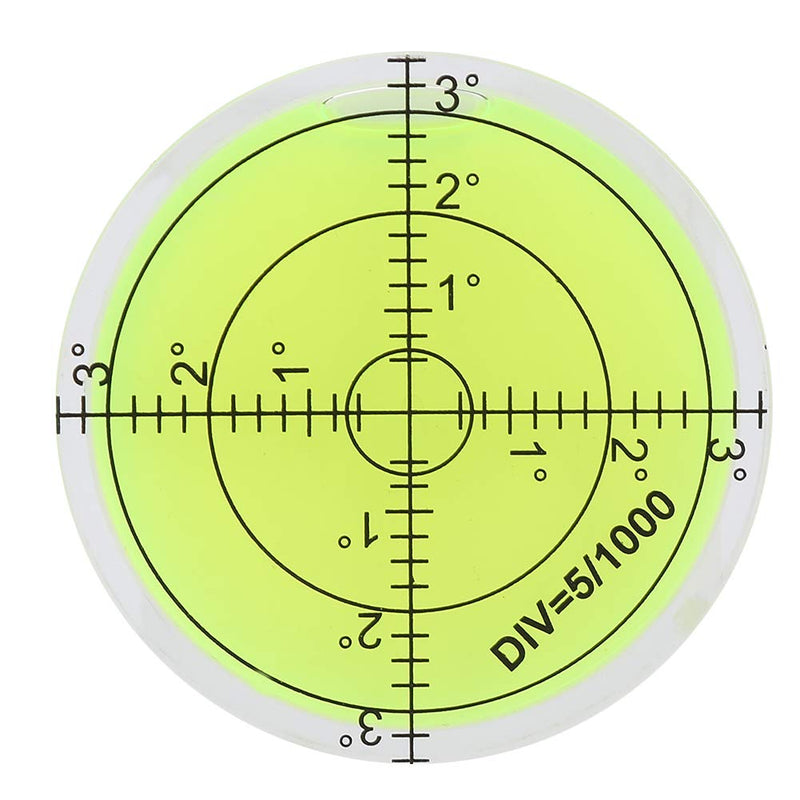 [Australia - AusPower] - Precision Bullseye Spirit Level, 60 mm, Round Level, Round Bullseye Spirit Level, Inclinometer, Horizontal Level, Surveying Instruments, Measuring Tool with Scale for the Balance of the Camera Flat 
