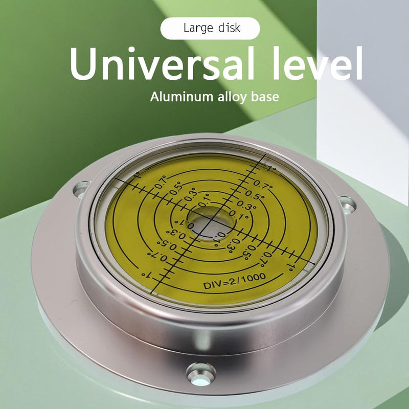 [Australia - AusPower] - Universal level horizontal bubble water level bubble high precision small straight through 90 * 17mm mounting hole (6 'Silver Brown) 6 'Silver Brown 