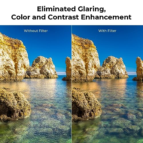 Beschoi 40.5mm Polarizer Filter 30 Layer Multi-Resistant Nano Coated Circular Polarizing Filter(CPL) with HD Optical Glass/Ultra Slim Frame, Reduce Glare/Enhance Contrast/Reduce Reflection