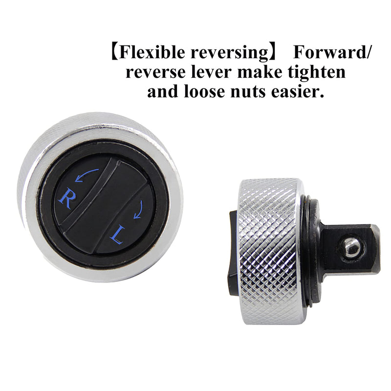 [Australia - AusPower] - 1/4" Drive Reversible Thumbwheel Ratchet Wrench, Palm Ratchet Wrench, Finger Ratchet 1/4" 