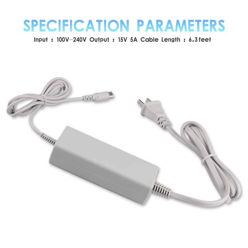 [Australia - AusPower] - Xahpower Charger for Wii U Gamepad AC Power Adapter Charger for Nintendo Wii U Gamepad Remote Controller 