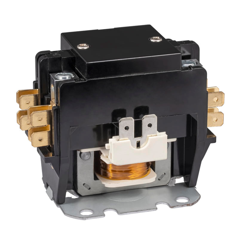 [Australia - AusPower] - 2 Pole 40 Amp 24 VAC Coil AC contactor 2P 40A 24V 50/60Hz AC Motor Contactor Replacement for Air Conditioner Compressor Condenser Unit Contactors 