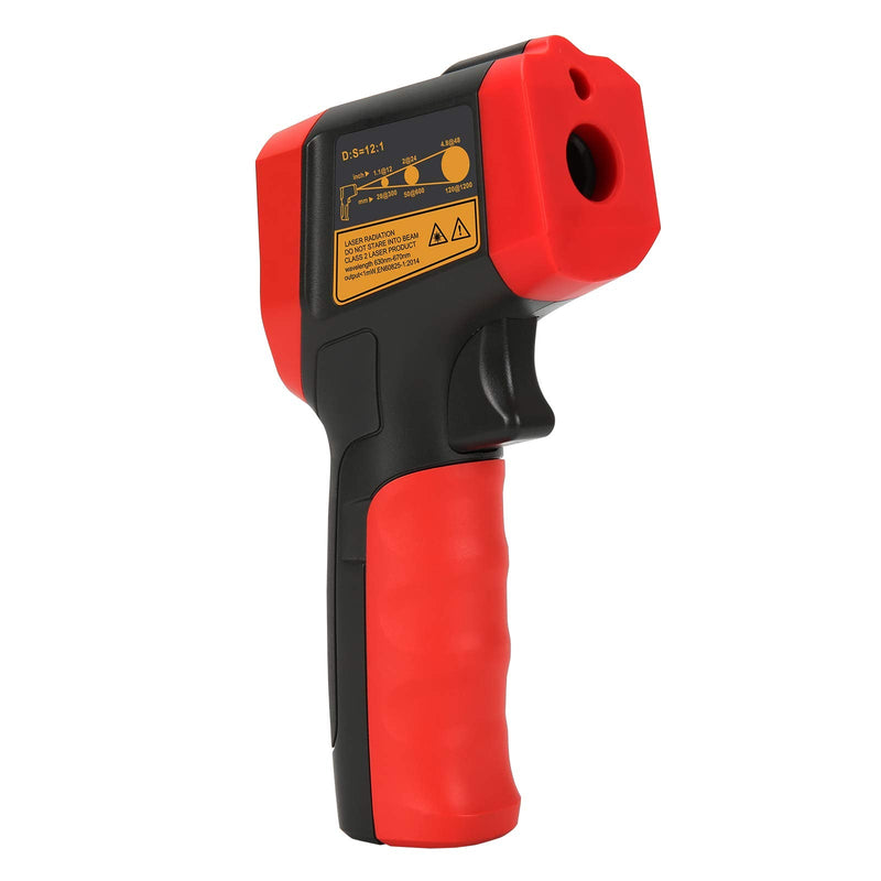 [Australia - AusPower] - UNI-T UT301A+ Infrared Thermometer, Not for Human, -25.6°F to 788°F (-32°C to 420°C) Non-Contact Digital Laser Temperature Gun with LCD Display, Red & Grey 