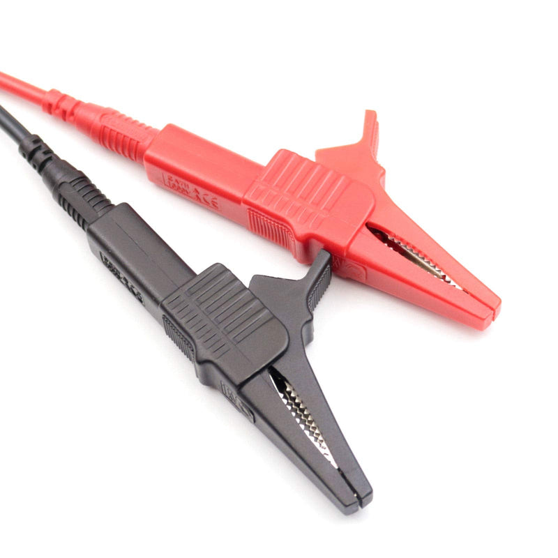 [Australia - AusPower] - 5sets AC262 Testing Probe Insulated Alligator Crocodile Clip Clamps 4mm Banana Plug Socket 5pcs Red and Black 5 