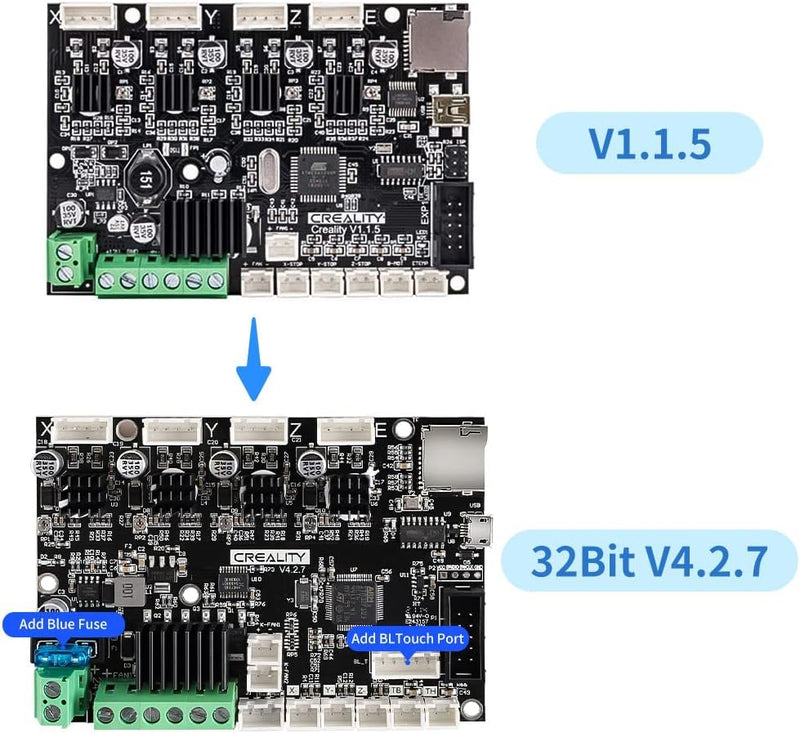 Creality Official Ender 3 Silent Motherboard Upgrade V4.2.7 Mainboard Control Board with TMC2225 Driver 3D Printer Controller Parts Accessories Works with Ender-3 / Pro/Max / 3 V2 / 3 V2 Neo Ender 3 /V2/Pro/Max/V2 Neo Motherboard