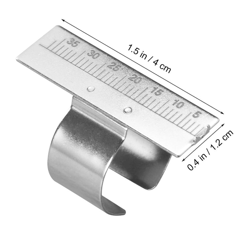 [Australia - AusPower] - Stainless Steel Gauge Finger Ruler Span Measure Scale Oral Dental Ring 
