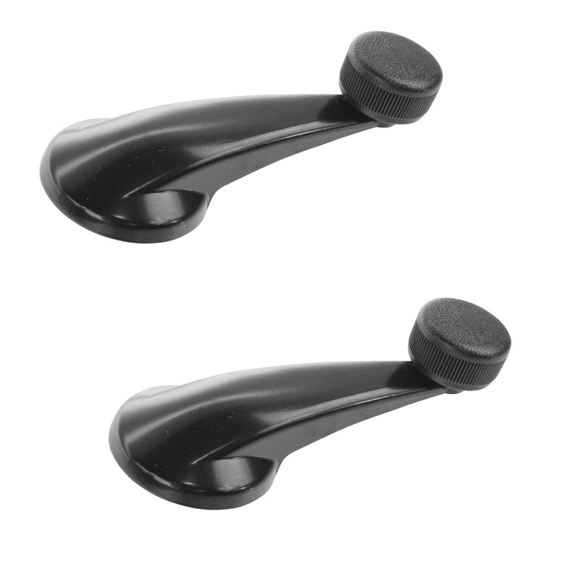 [Australia - AusPower] - TRQ Manual Window Crank Handle Black Driver Passenger Pair Compatible with S10 S15 Blazer 