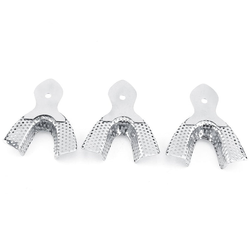 Dental Trays - 6 Pieces Stainless Steel Autoclavable Tooth Trays Impression Tray Upper & Lower Dental Trays, Dental Imprint Trays, Autoclavable Impression Tray