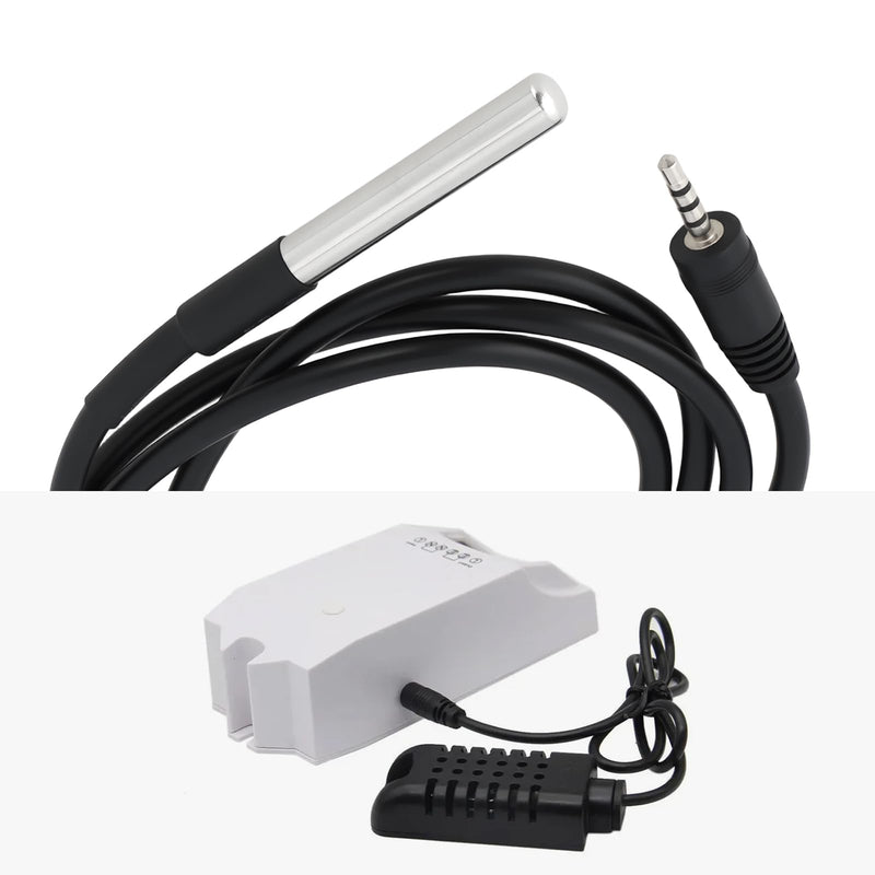 [Australia - AusPower] - ECSiNG 2pcs DS18-B20 Temperature Sensor -10°C to 85°C with 2.5mm Connecter 1m Compatible with Sonoff TH10/16 
