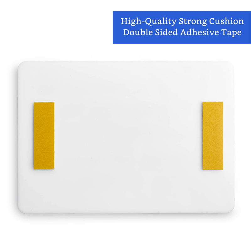 [Australia - AusPower] - Do not Flush Toilet Sign (White Acrylic 5 x 3.5 in) - Do not Flush Feminine Products Sign - Bathroom Signs for Business - Restroom Sign - Airbnb Signs White (Pack of 1) 
