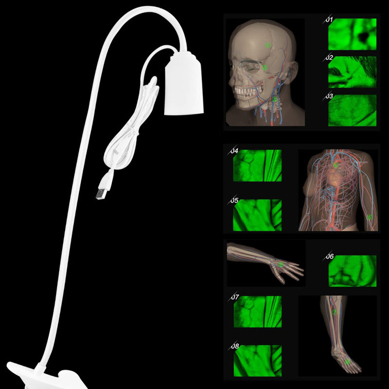 HURRISE Vein Finder Illuminates Imaging Vein Finder Transilluminator Permanent Vein Finder Display Machine Transilluminator Vein Finder for Hospital