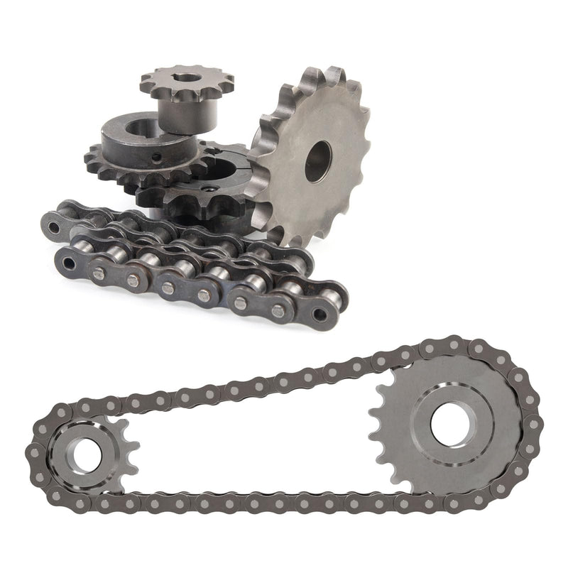 [Australia - AusPower] - uxcell 2pcs ISO/DIN 06B-1 Roller Chain Sprocket B Type 10mm Bore, 3/8" Pitch, A3-Steel Single Strand Roller Sprocket Hardened 11 Tooth 