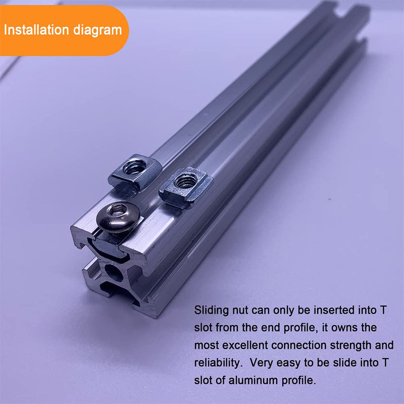 [Australia - AusPower] - 200Pcs Black T Slot Nut Kits for 2020 Series Aluminum Extrusion,40Pcs M5x10,40Pcs M5x8 Hexagon Socket Screws,40Pcs M5 T Sliding Nut,40Pcs M5 T Nut,40Pcs Washers 200pcs Black Nut and Screw Kits 