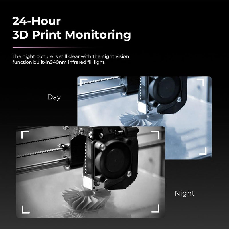 Creality Nebula Camera for 3D Printers, HD Quality for Sonic Pad, Nebula Pad, Ender 3 V3/Plus/KE/SE, CR-10 SE, HOLOT-MAGE/PRO, Real-Time Monitoring, Time-Lapse Photography, Spaghetti Detection