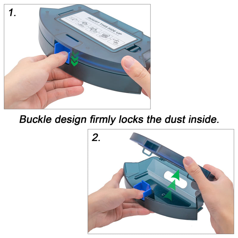 Garbage fighter Dust Bin Box for Eufy RoboVac 11S, 30, 30C, 12, 15C, 35C, G30 Robot Vacuum Cleaner Part Accessories - High-Capacity Replacement Dustbin for Improved Robot Vacuum Performance